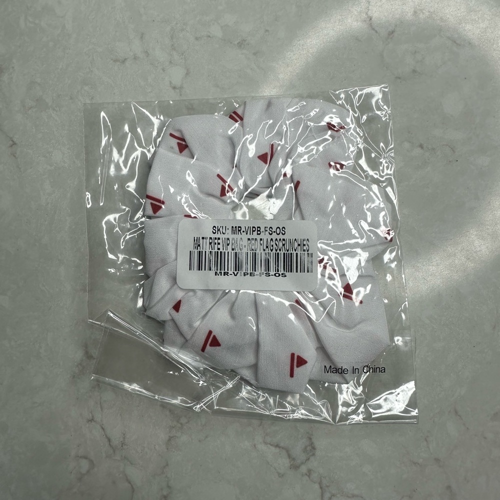 Matt Rife - VIP - Red Flag Scrunchie - NWT